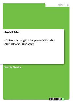 portada Cultura Ecológica en Promoción del Cuidado del Ambiente