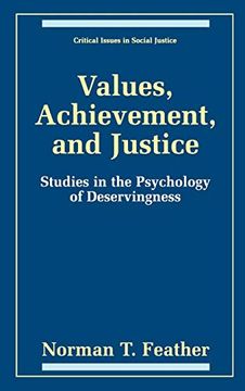 portada Values, Achievement, and Justice (en Inglés)