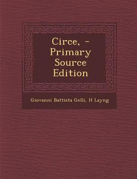 portada Circe, (en Italiano)