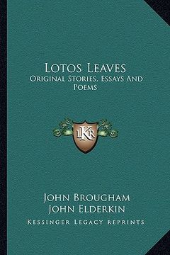 portada lotos leaves: original stories, essays and poems (en Inglés)