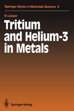 portada tritium and helium-3 in metals (en Inglés)