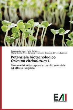portada Potenziale biotecnologico Ocimum citriodurum L (en Italiano)