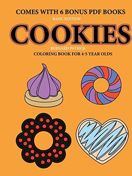 portada Coloring Book for 4-5 Year Olds (Cookies) (in English)