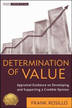 portada Determination of Value: Appraisal Guidance on Developing and Supporting a Credible Opinion (en Inglés)