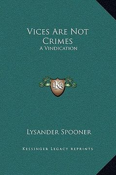 portada vices are not crimes: a vindication (in English)