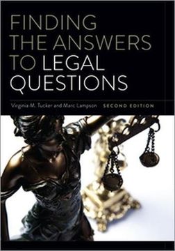 portada Finding the Answers to Legal Questions, Second Edition (en Inglés)