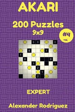 portada Akari Puzzles 9x9 - Expert 200 vol. 4 (en Inglés)