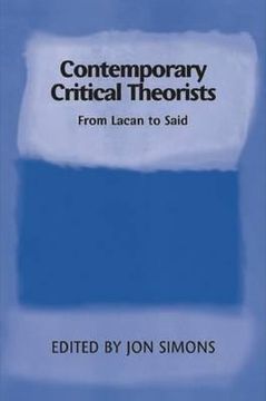 portada contemporary critical theorists: from lacan to said (in English)