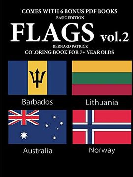 portada Coloring Books for 7+ Year Olds (Flags Vol. 2) 