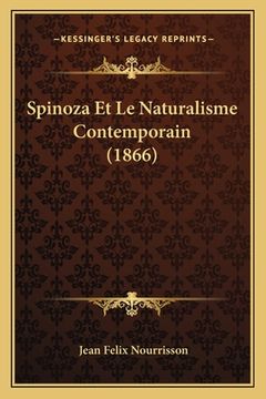 portada Spinoza Et Le Naturalisme Contemporain (1866) (en Francés)