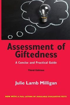 portada Assessment of Giftedness: A Concise and Practical Guide, Third Edition (en Inglés)