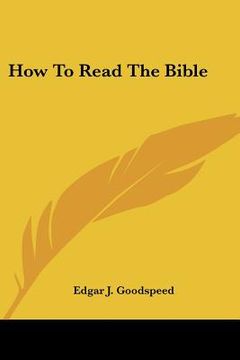 portada how to read the bible (en Inglés)