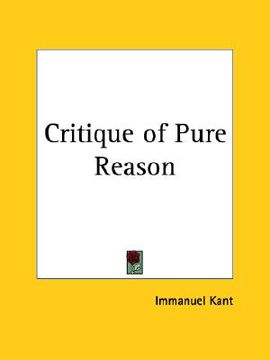 portada critique of pure reason