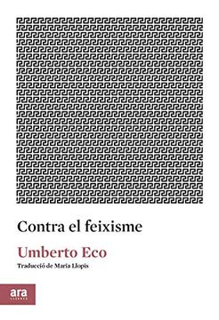 portada Contra el Feixisme (Ara Idees) (in Catalá)