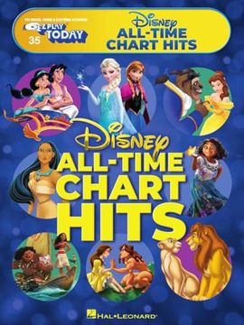 portada Disney All-Time Chart Hits: E-z Play Today #35 - for Organs, Pianos, and Electronic Keyboards With Easy-To-Read Notation and Lyrics (en Inglés)