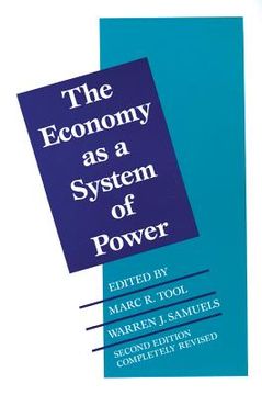 portada the economy as a system of power: corporate systems (en Inglés)