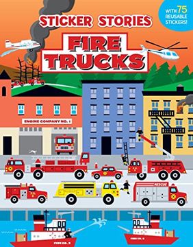 portada Fire Trucks (Sticker Stories) (en Inglés)