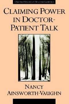 portada claiming power in doctor-patient talk (en Inglés)