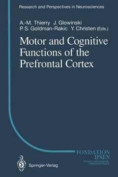 portada motor and cognitive functions of the prefrontal cortex (en Inglés)