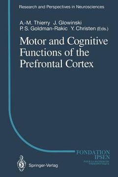 portada motor and cognitive functions of the prefrontal cortex