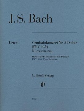 portada Bach, Johann Sebastian - Cembalokonzert nr. 3 D-Dur bwv 1054 / Klavierauszug
