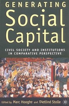 portada generating social capital: civil society and institutions in comparative perspective (in English)