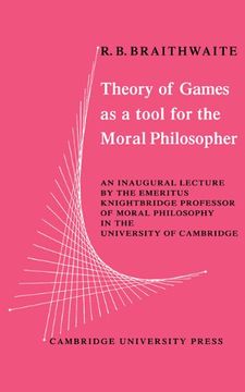 portada Theory of Games as a Tool for the Moral Philosopher (in English)