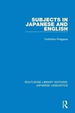 portada Subjects in Japanese and English (en Inglés)