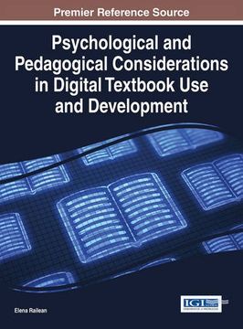 portada Psychological and Pedagogical Considerations in Digital Textbook Use and Development (Advances in Educational Technologies and Instructional Design)