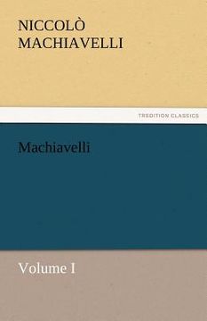 portada machiavelli, volume i (en Inglés)