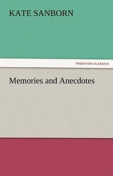 portada memories and anecdotes (en Inglés)