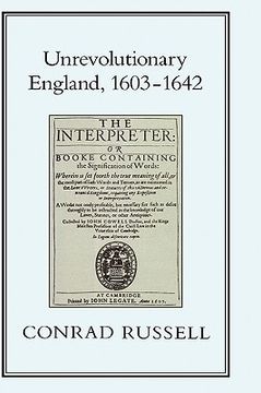 portada unrevolutionary england, 1603-1642