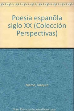 portada PoesíA EspañOla Siglo xx (in Spanish)