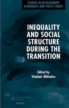 portada Inequality and Social Structure During the Transition