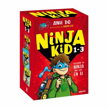 portada Estuche Ninja kid 1, 2 y 3 (de Tirillas a Ninja | el Ninja Volador | el Rayo Ninja): Descubre al Ninja que hay en ti (Ficción Kids)