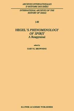 portada hegel's phenomenology of spirit a reappraisal (en Inglés)