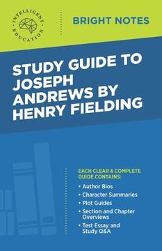 portada Study Guide to Joseph Andrews by Henry Fielding (en Inglés)