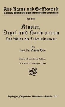 portada Klavier, Orgel und Harmonium (Aus Natur und Geisteswelt)