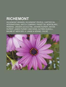 Libro richemont richemont brands richemont people cartier sa