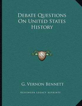 portada debate questions on united states history (en Inglés)