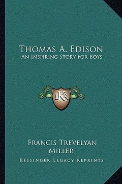 portada thomas a. edison: an inspiring story for boys