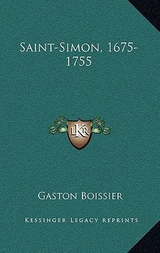 portada saint-simon, 1675-1755 (en Inglés)