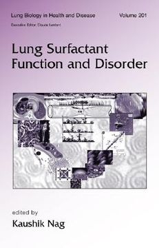 portada lung surfactant function and disorder (en Inglés)