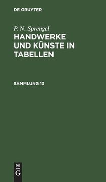portada Handwerke und Künste in Tabellen (in German)