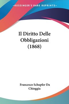 portada Il Diritto Delle Obbligazioni (1868) (in Italian)