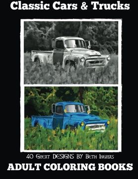 portada Adult Coloring Books: Classic Cars & Trucks (Volume 14)