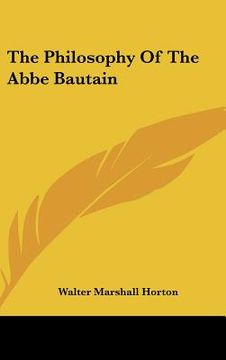 portada the philosophy of the abbe bautain (in English)