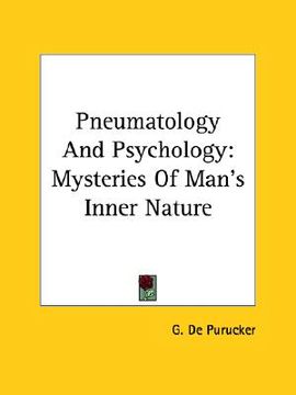 portada pneumatology and psychology: mysteries of man's inner nature (en Inglés)