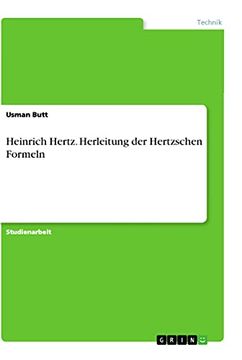 portada Heinrich Hertz Herleitung der Hertzschen Formeln (en Alemán)