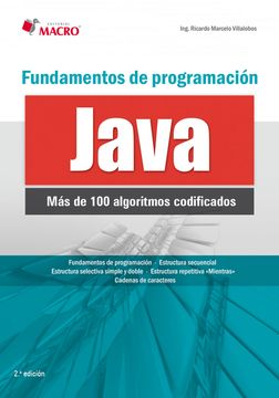 portada Fundamentos de Programacion con Java (100 Algoritmos Codificados) (Ebook) (in Spanish)